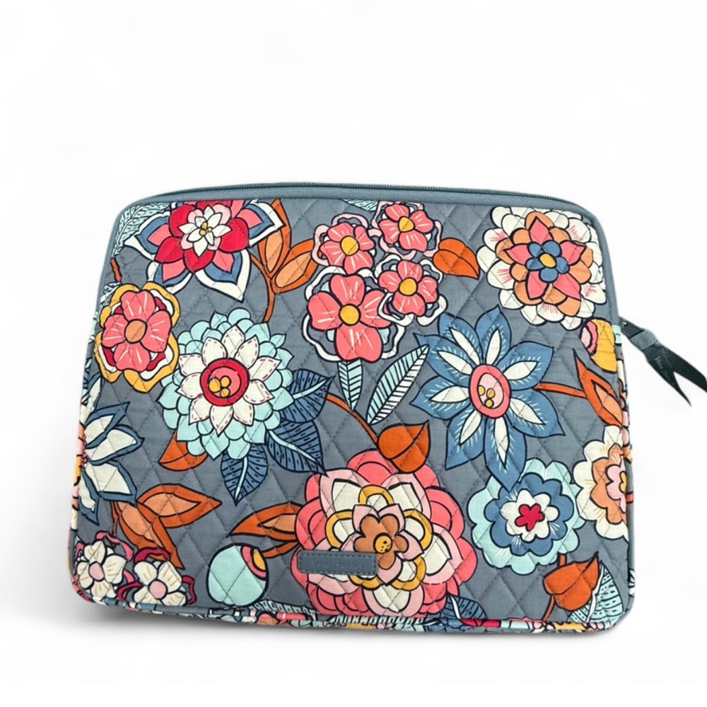 Vera Bradley Multicolor Floral Quilted Laptop Sleeve